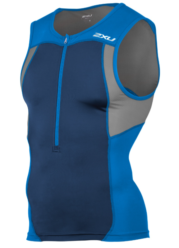 2XU Active Tri singlet blauw heren MT4362aDIB/NVY