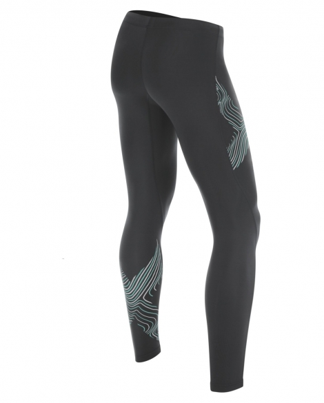2XU Hyoptik Compressiebroek zwart/grijs heren MA3517bSTL/LUM