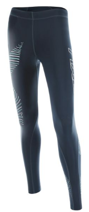 2XU Hyoptik Compressiebroek zwart/grijs dames WA4165bOMB/LUM