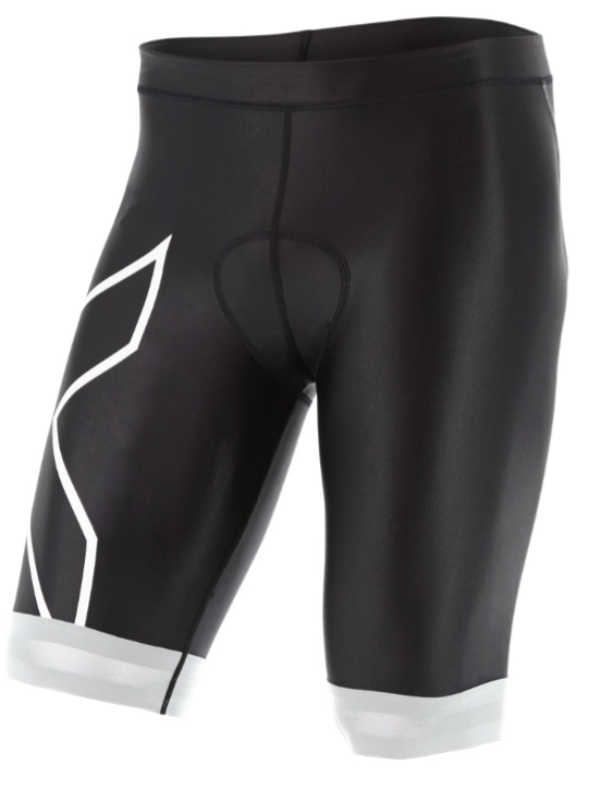 2XU Compression Tri short 9" zwart/wit heren MT4444bBLK/WHT