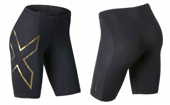 2XU Elite MCS Compression short zwart/goud dames WA3061bBLK/GLD