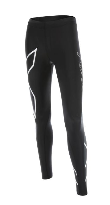 2XU HEAT Compressie tight zwart-wit dames WA4182bBLK/SRF