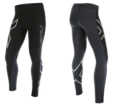 2XU G:2 Wind Defence Thermal Compression Tights zwart/wit heren MA4179bBLK/STL