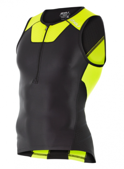 2XU X-vent Tri Singlet zwart/geel heren MT4358aBLK/LPU