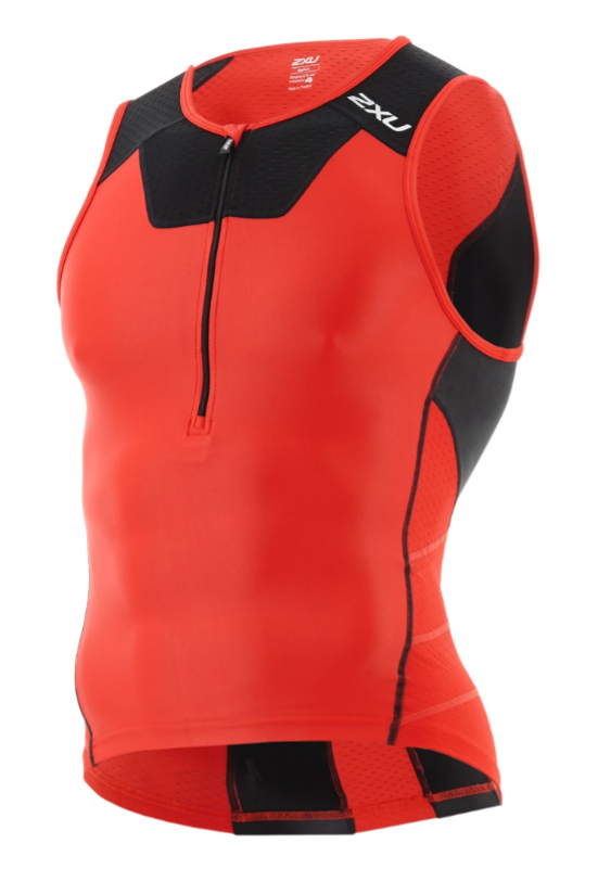 2XU X-vent Tri Singlet zwart/rood heren MT4358aBLK/TRD