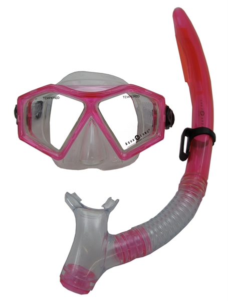 Aqua Lung Sport Molokai + Spout Kids Snorkelset roze AS906006P