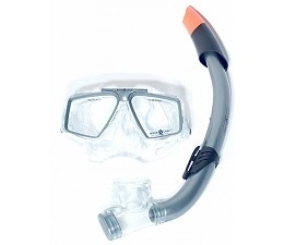 Aqua Lung Sport Cozumel + Seabreeze Snorkelset grijs AS906009S