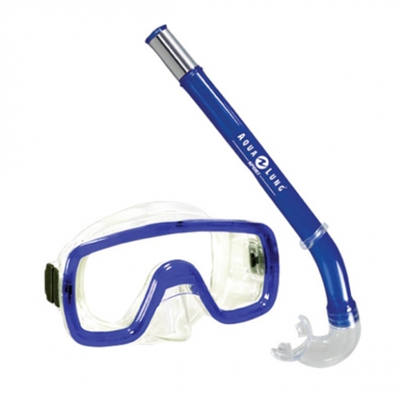Aqua Lung Sport Peeka + Tonga Kids Snorkelset blauw AS906007DB