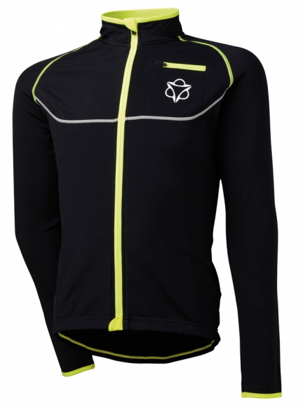 Agu Merano fietsjack zwart/geel (fluo) heren 440570