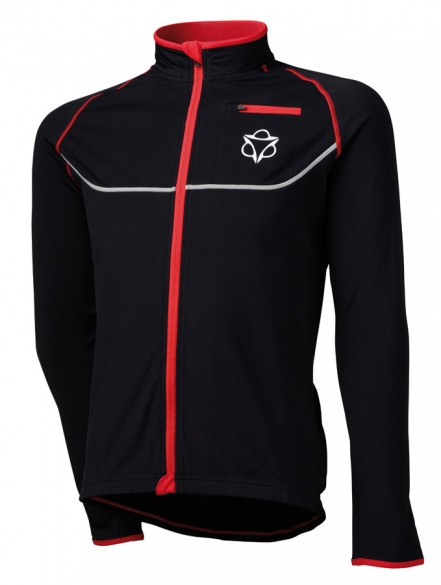 Agu Merano fietsjack zwart/rood heren 440571