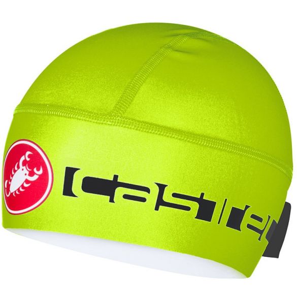 Castelli Viva thermo skully helmmuts fluo geel heren 14550-032