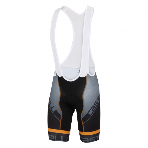 Castelli Volo bibshort zwart/oranje heren 15009-034 CA15009-034