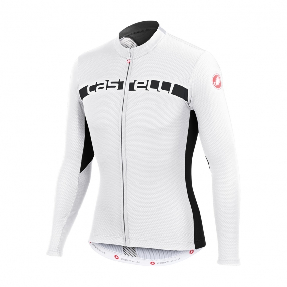 Castelli Prologo 4 lange mouw jersey wit heren 15018-101 CA15018-101