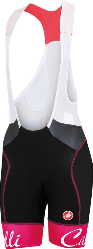 Castelli Free aero W bibshort zwart/raspberry dames 15044-011 15044-011