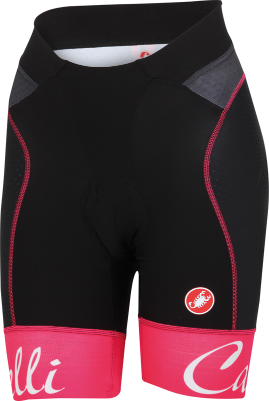 Castelli Free aero W short zwart/raspberry dames 15045-011 15045-011