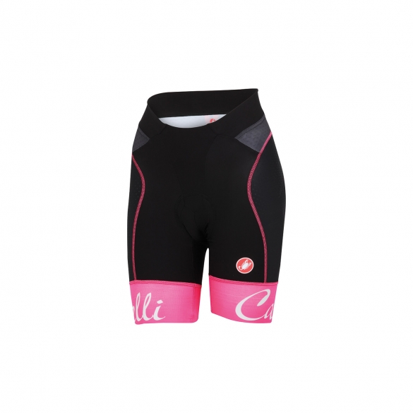Castelli Free aero W short zwart/roze dames 15045-022 CA15045-022