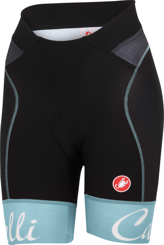 Castelli Free aero W short zwart/pale blauw dames 15045-056