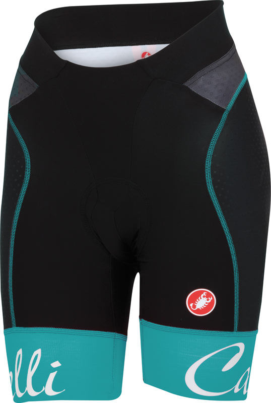 Castelli Free aero W short zwart/caribbean dames 15045-069 15045-069