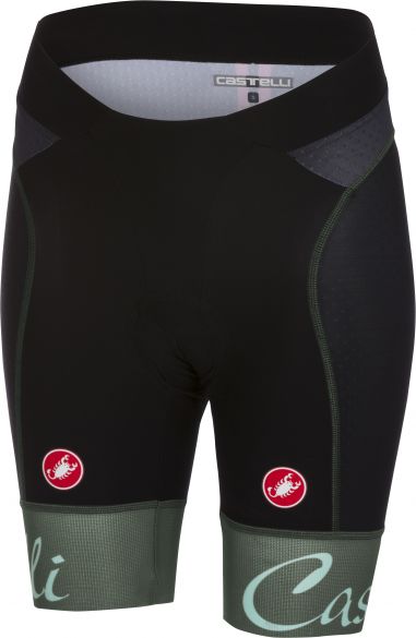 Castelli Free aero W short zwart/forest grijs dames 15045-089