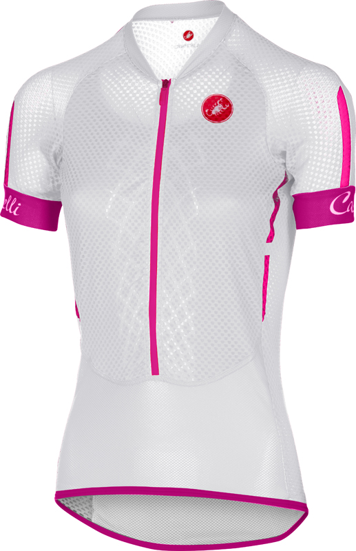 Castelli Climber's W jersey wit/roze dames 15050-101