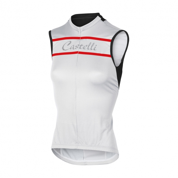 Castelli Promessa mouwloos jersey wit dames 15053-001 CA15053-001