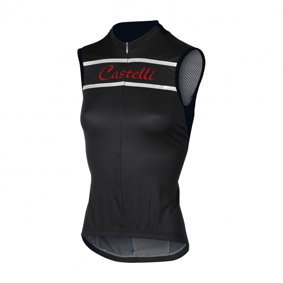 Castelli Promessa mouwloos jersey zwart dames 15053-010 CA15053-010