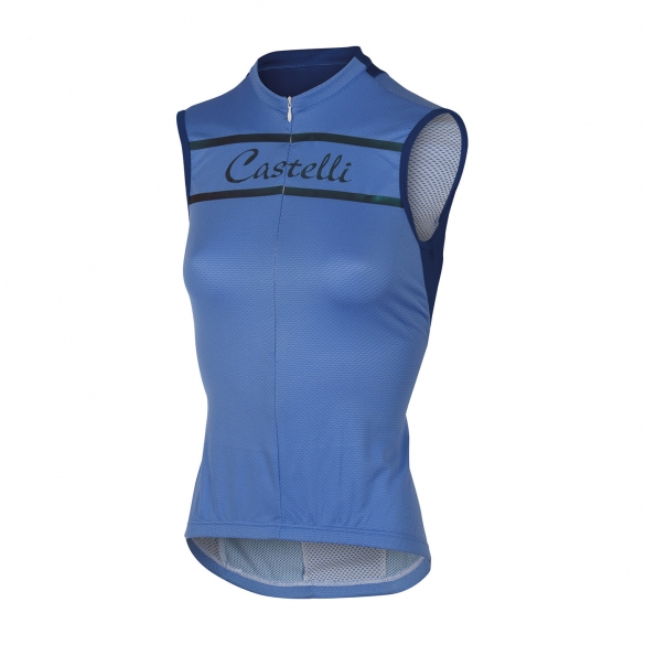 Castelli Promessa mouwloos jersey riviera blauw dames 15053-071 CA15053-071