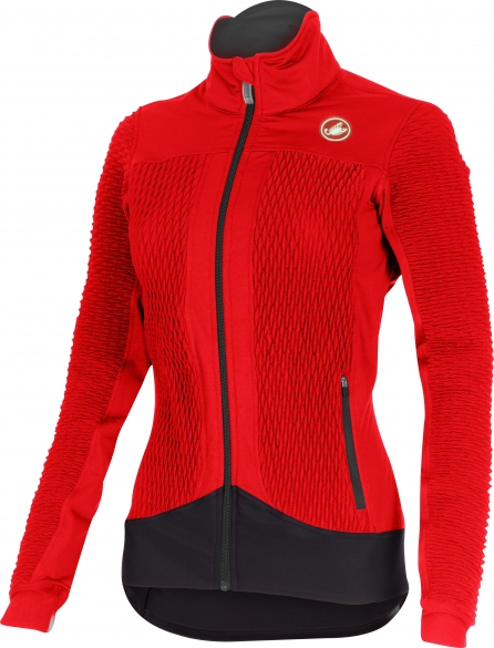Castelli Elemento 2 7x(Air) W fietsjack rood dames 15557-023 CA15557-023