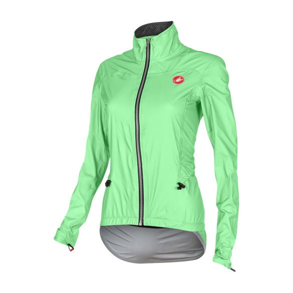 Castelli Donnina rain fietsjack groen fluo dames 15564-045 15564-045