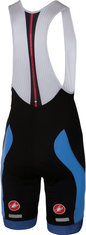Castelli Velocissimo bibshort zwart/blauw heren 16003-591