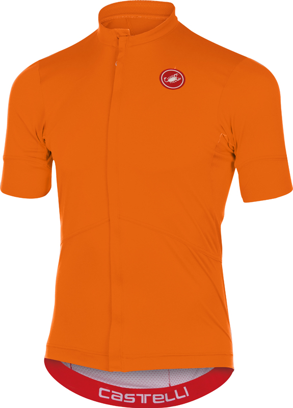 Castelli Imprevisto nano fietsshirt oranje heren 16011-034