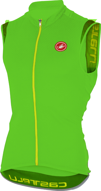 Castelli Entrata 2 fietsshirt mouwloos groen heren 16014-084