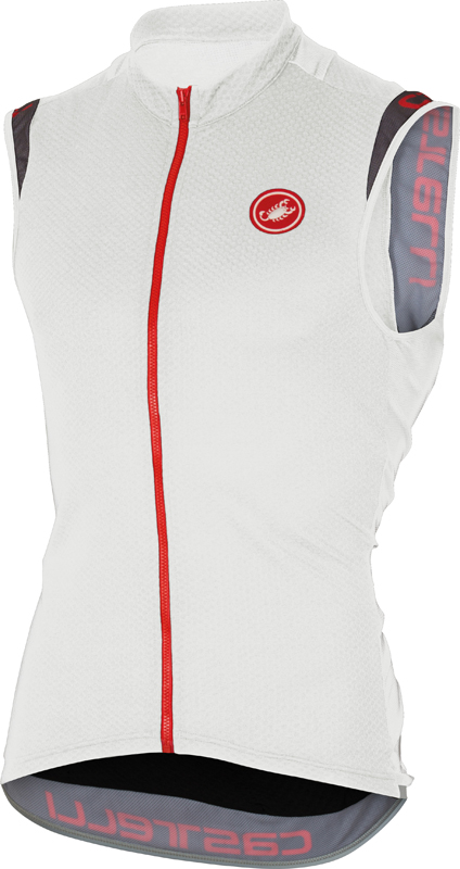 Castelli Entrata 2 fietsshirt mouwloos wit/zwart heren 16014-101
