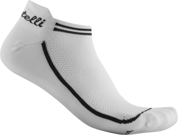 Castelli Invisible fietssoken kort wit unisex L-XL