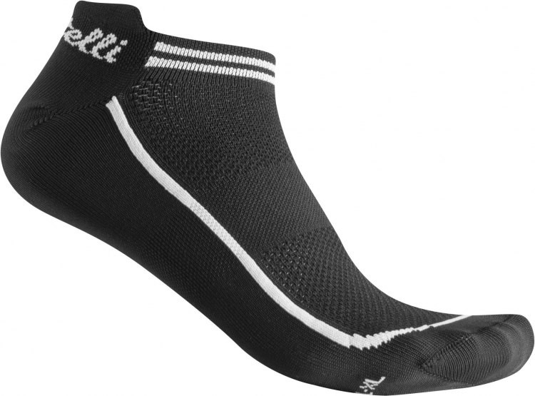 Castelli Invisible fietssoken kort zwart unisex L-XL