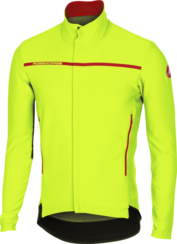 Castelli Perfetto lange mouw jacket geel-fluo heren 16507-032 16507-032