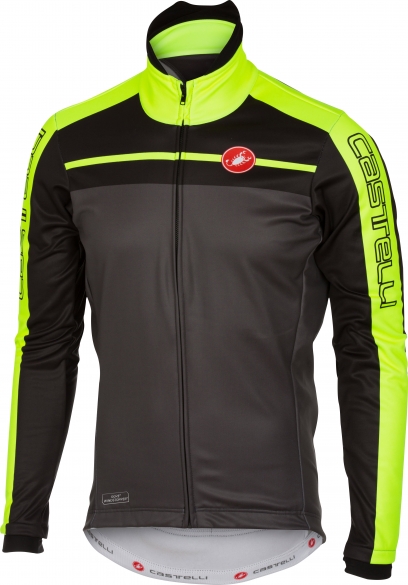 Castelli Velocissimo jacket antraciet/geel fluo heren 16513-009 CA16513-009
