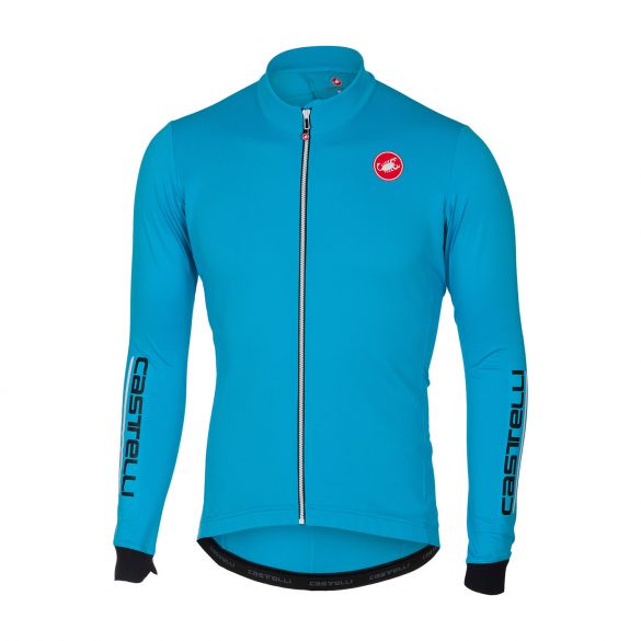 Castelli Puro 2 fietsshirt lange mouw blauw heren 16516-086