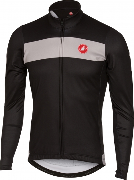 Castelli Raddoppia jersey FZ zwart/grijs heren 16518-010 CA16518-010