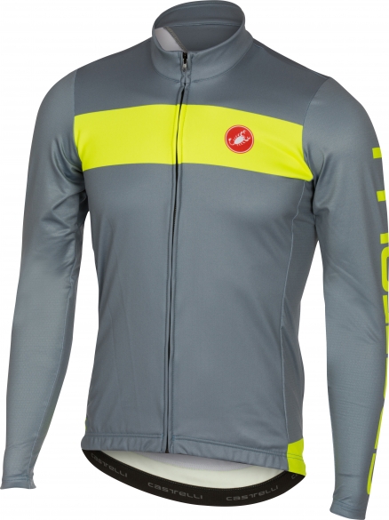 Castelli Raddoppia jersey FZ mirage/geel heren 16518-077 CA16518-077