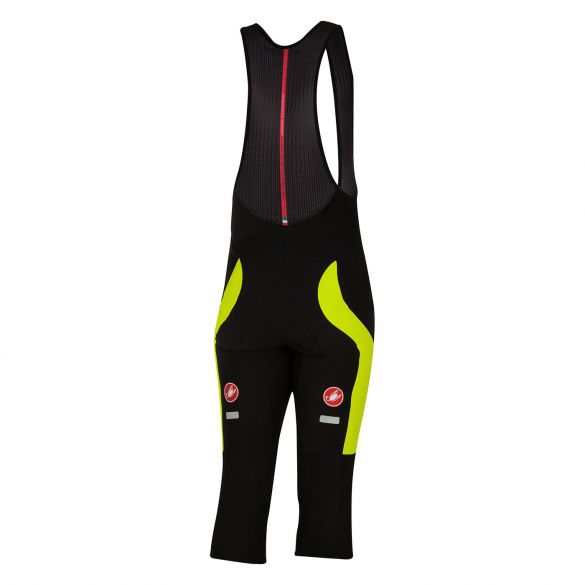 Castelli Velocissimo 3 bibknicker 3/4 fietsbroek zwart/fluo geel heren 16524-321