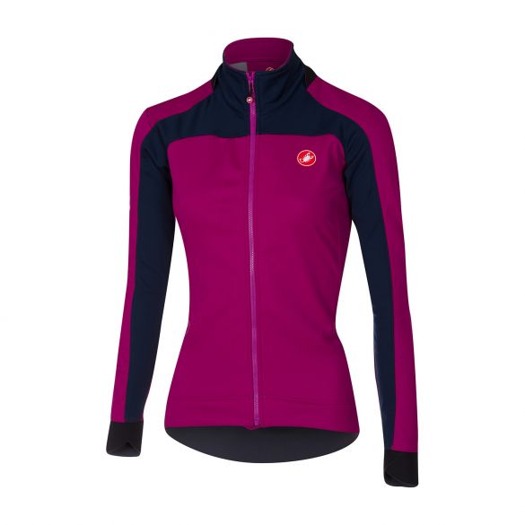 Castelli Mortirolo 2 W lange mouw jacket paars dames 16541-908