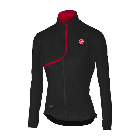 Castelli Indispensabile jacket zwart/rood dames 16543-010 16543-010