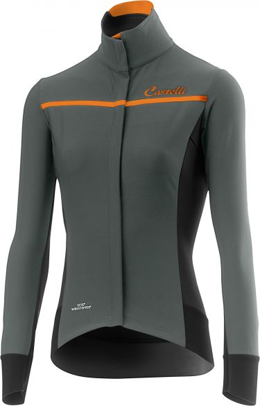 Castelli Trasparente 3 W fietsshirt lange mouw forest grijs dames 16544-089
