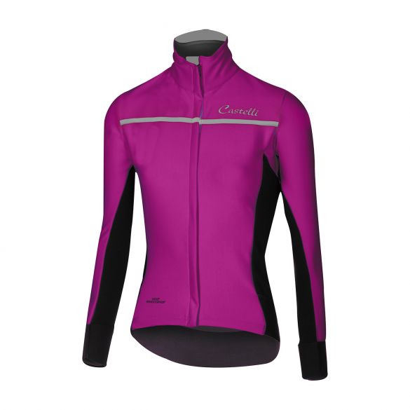 Castelli Trasparente 3 W fietsshirt lange mouw paars dames 16544-090
