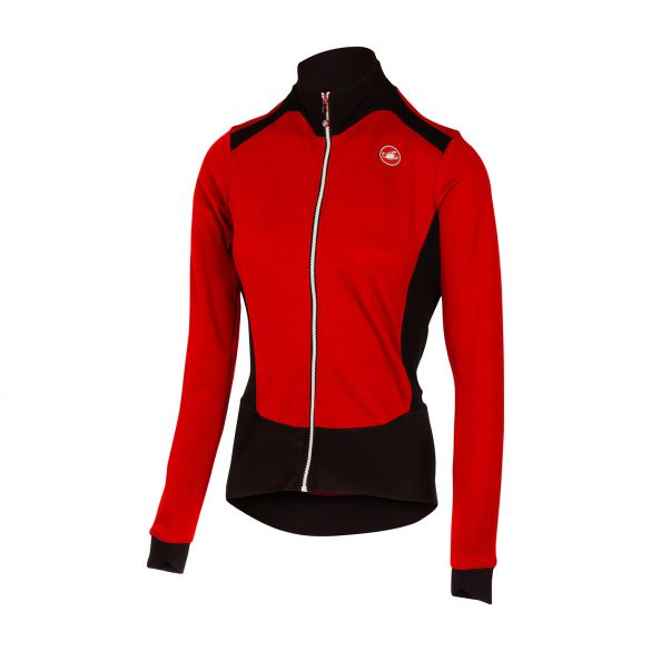 Castelli Sciccosa jersey FZ rood/zwart dames 16547-023 16547-023