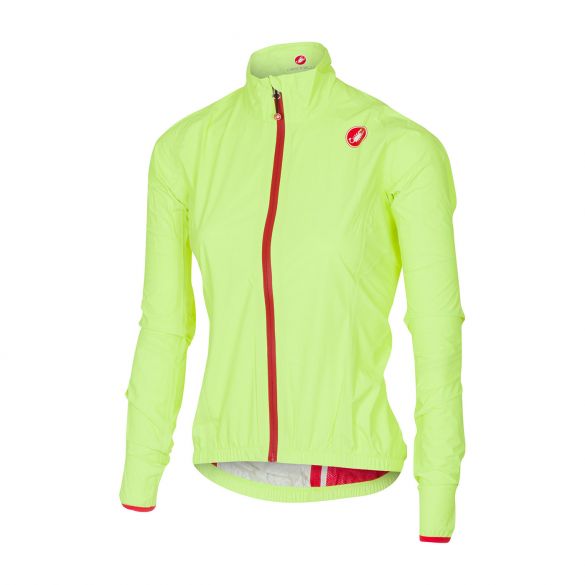 Castelli Riparo rain W jacket geel fluo dames 16550-032 16550-032