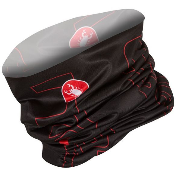 Castelli LW head thingy zwart/rood heren 16575-231