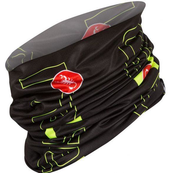 Castelli LW head thingy zwart/fluo geel heren 16575-321