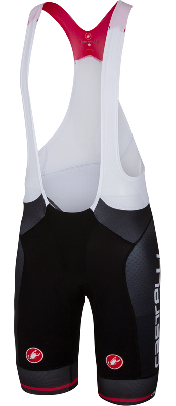 Castelli Free aero race bibshort kit version zwart/rood heren 17005-010